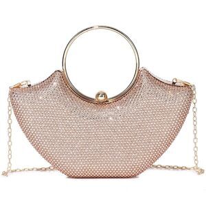Labair Rhinestone Wristlet – Elegant Clutch with Detachable Strap